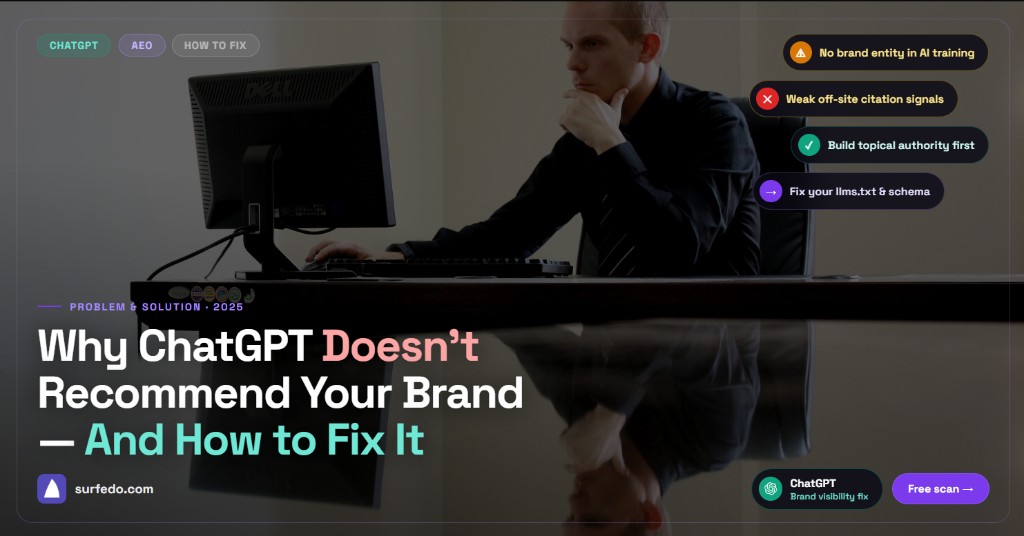 Why ChatGPT doesn't recommend your brand